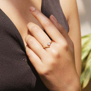 Heart Bezel Lab Grown Diamond Ring