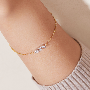 Petite Trio Lab Grown Diamond Bracelet