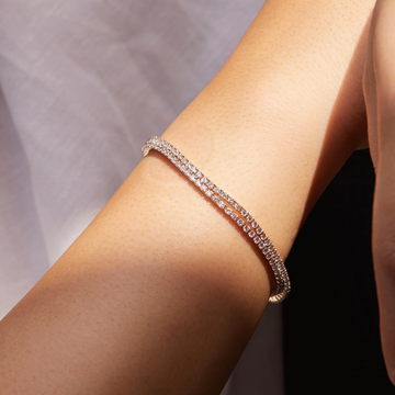 Two-Line Classic Tennis Lab Grown Diamond Bracelet